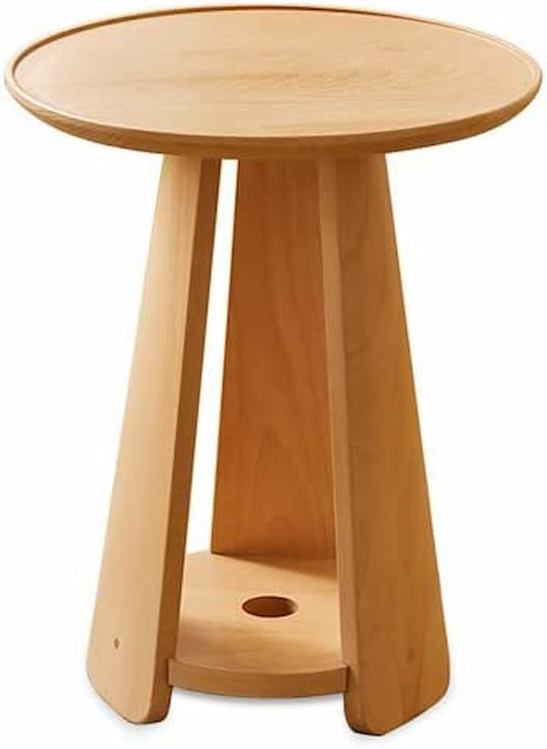 木製のサイドテーブル