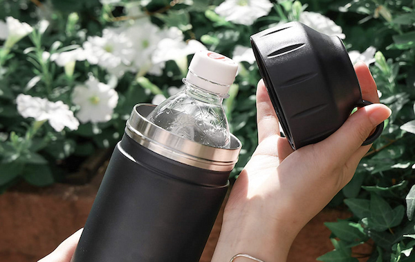ペットボトルクーラー 2L 1.5L コップ付き 保冷剤付き