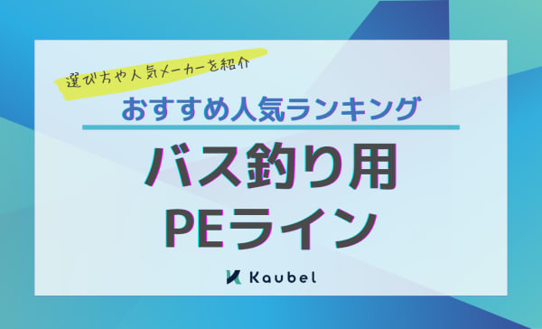 バス釣り用PEラインのおすすめ人気ランキング12選！