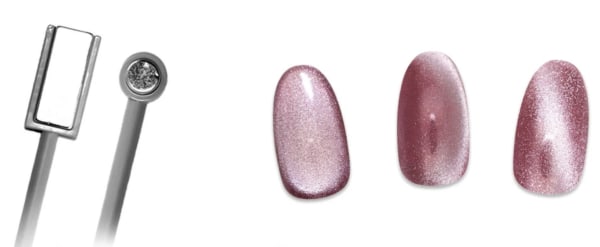 マグネットネイルデザインのチップと磁石