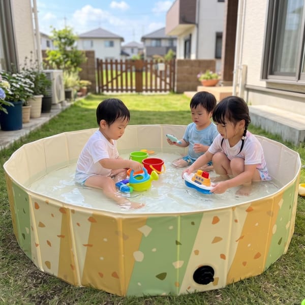 空気入れ不要タイプのプール