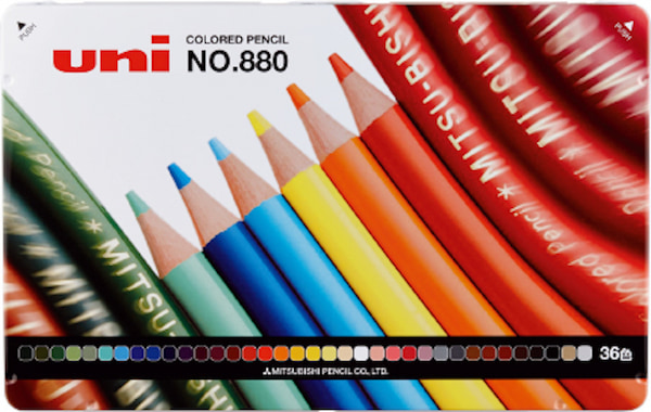 三菱鉛筆の色鉛筆