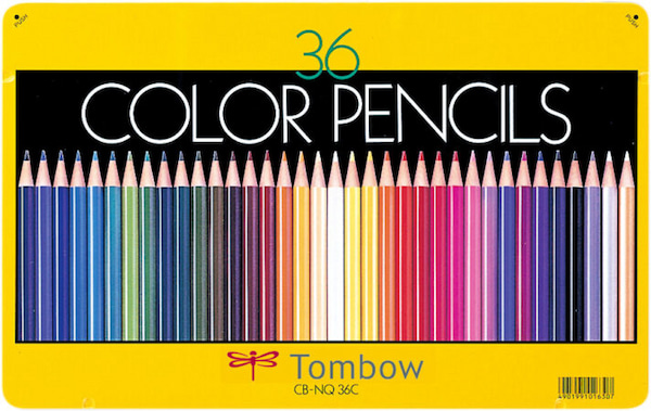 36色の色鉛筆