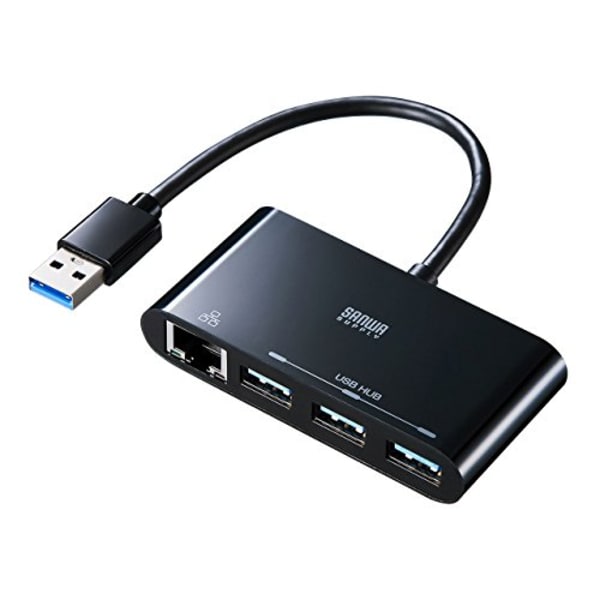 サンワサプライ 3ポート バスパワーUSBハブ USB-3H301BK