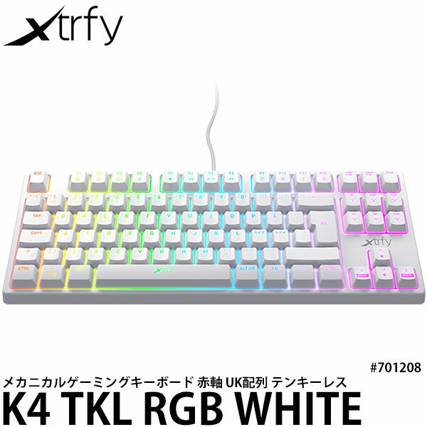 Xtrfy キーボード K4 TKL RGB WHITE ‎